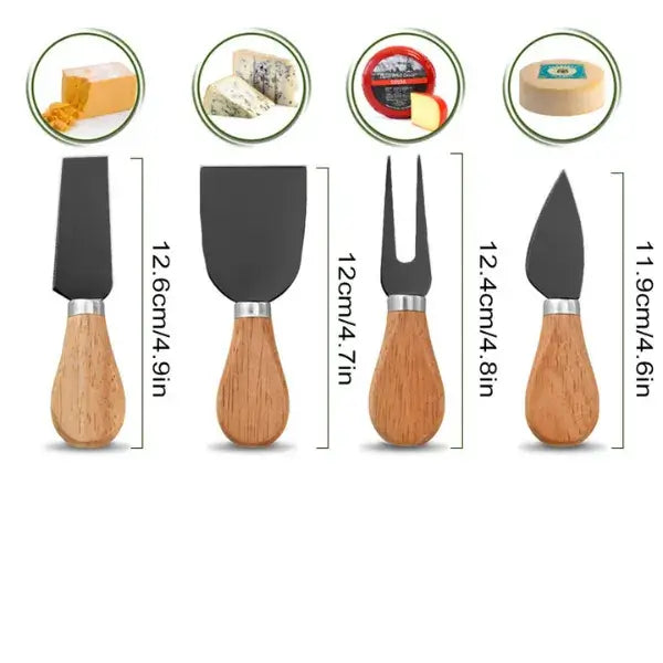 Tabua com Utensílios para Frios com Presente (+Aerador para Vinhos)  Estrasburgo