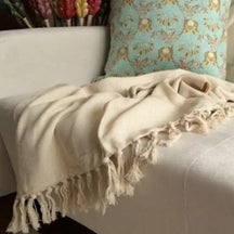 Manta Cobre Colcha Cama Sofá Peseira Algodão Com Franja Cartier