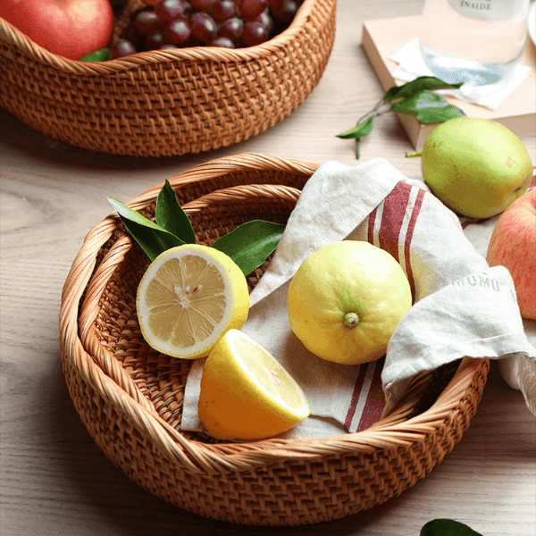 Cesto Artesanal em Rattan Bali