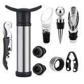 Kit  para Vinho Completo Mediterrâneo - 9 Peças Essenciais para Degustação