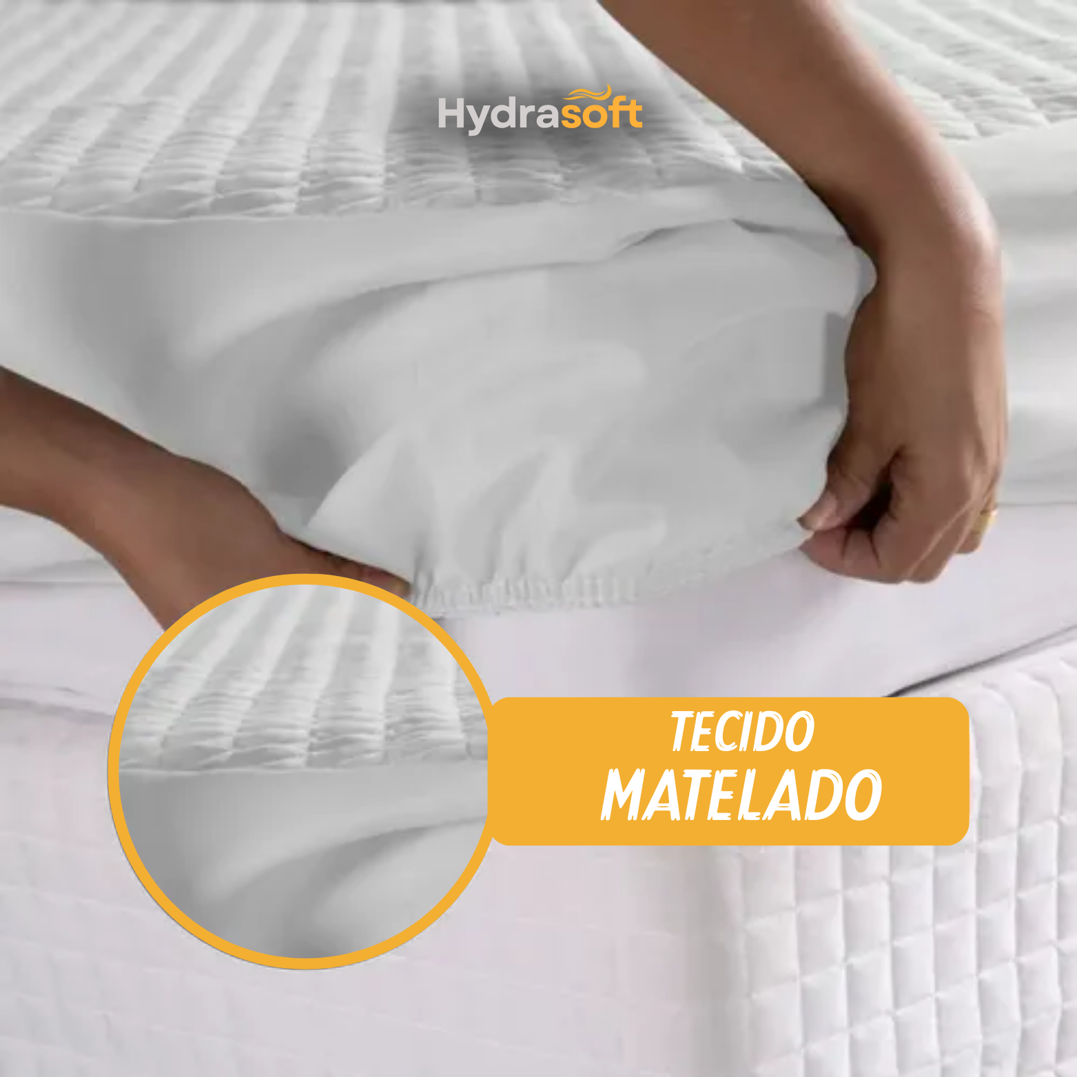 Hydra Soft™ [COMPRE 1, LEVE 3] - Jogo de Cama Impermeável Premium – Capa + 2 Fronhas