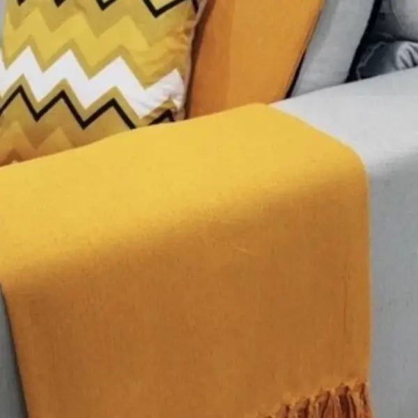 Manta Cobre Colcha Cama Sofá Peseira Algodão Com Franja Cartier