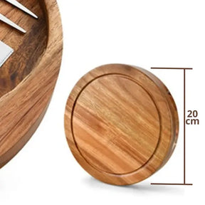 Tabua com Utensílios para Frios com Presente (+Aerador para Vinhos)  Estrasburgo