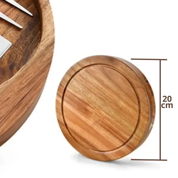 Tabua com Utensílios para Frios com Presente (+Aerador para Vinhos)  Estrasburgo