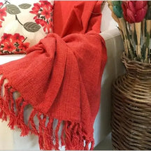 Manta Cobre Colcha Cama Sofá Peseira Algodão Com Franja Cartier