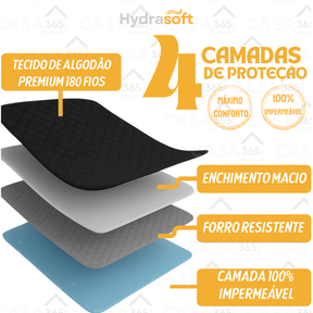 Hydra Soft™ [COMPRE 1, LEVE 3] - Jogo de Cama Impermeável Premium – Capa + 2 Fronhas