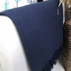 Manta Cobre Colcha Cama Sofá Peseira Algodão Com Franja Cartier