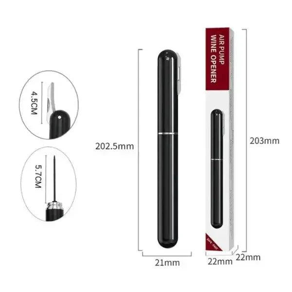 Kit Degustação Vinhos -Compre Aerador e Rolha a Vácuo e Ganhe o Saca-rolhas Pneumático