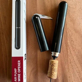 Kit Degustação Vinhos -Compre Aerador e Rolha a Vácuo e Ganhe o Saca-rolhas Pneumático