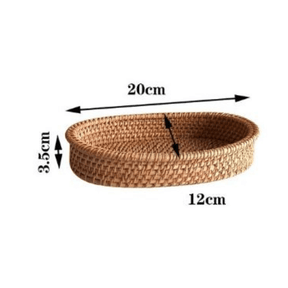 Cesto Artesanal em Rattan Manila