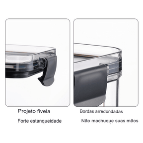 Kit Potes Herméticos Porto de 7 peças + Brinde