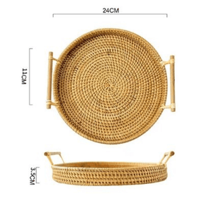 Bandeja Artesanal em  Rattan Dhaka