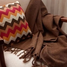 Manta Cobre Colcha Cama Sofá Peseira Algodão Com Franja Cartier