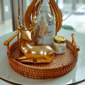 Bandeja Artesanal em  Rattan Dhaka