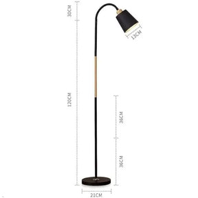 Luminária de chão Preta