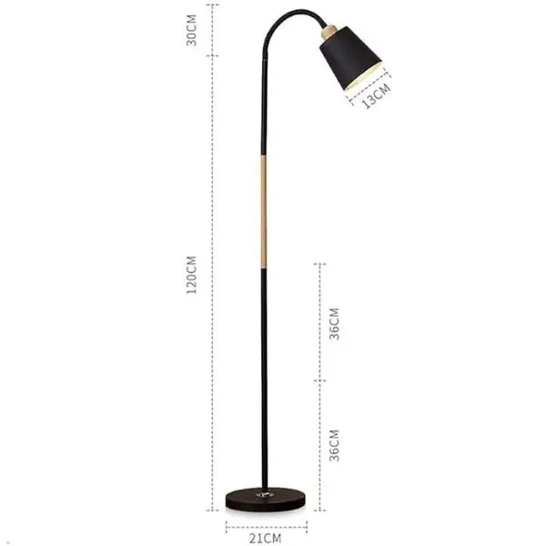 Luminária de chão Preta