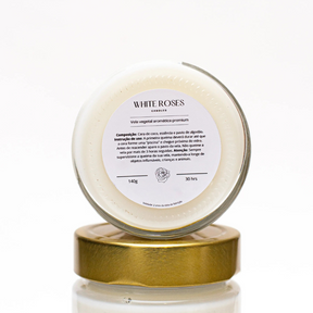 Vela Aromática Folhas de Figo White Roses Candles  - 140g