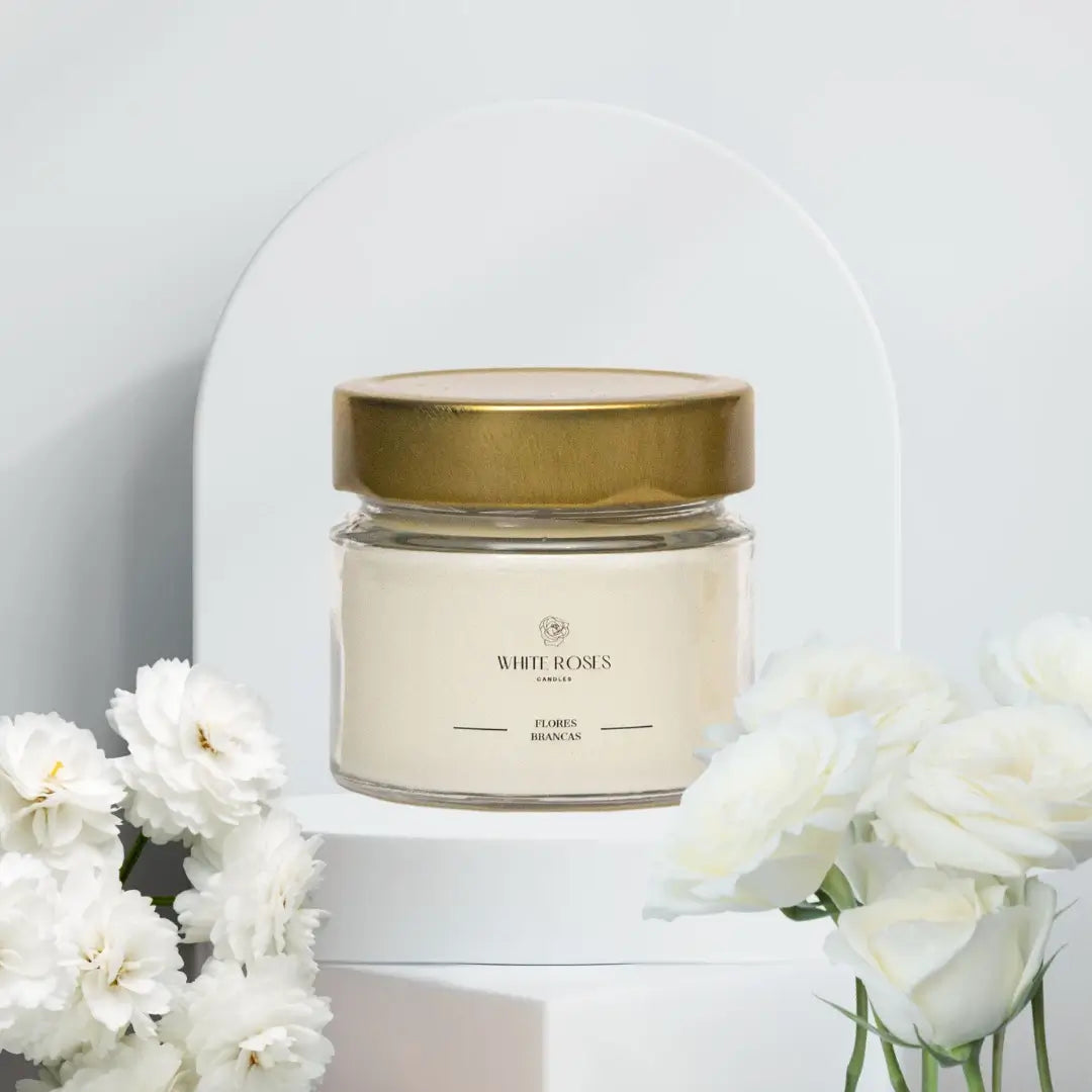 Vela Aromática Flores Brancas White Roses Candles  - 140g