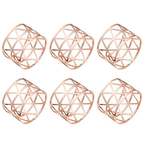 Kit Anéis Guardanapo Madrid de 6 peças