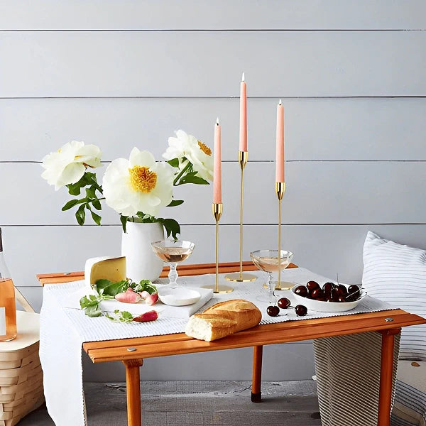 Conjunto Castiçal Minimalista Chartres de 3 peças