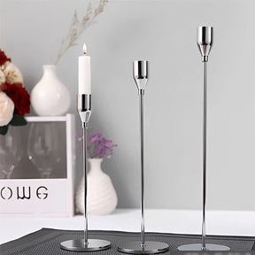 Conjunto Castiçal Minimalista Chartres de 3 peças