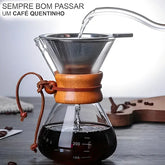 Cafeteira Borossilicato com Coador Alumínio CooffeLux