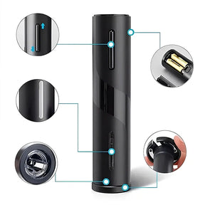 Kit Abridor Saca Rolhas de Vinhos Elétrico