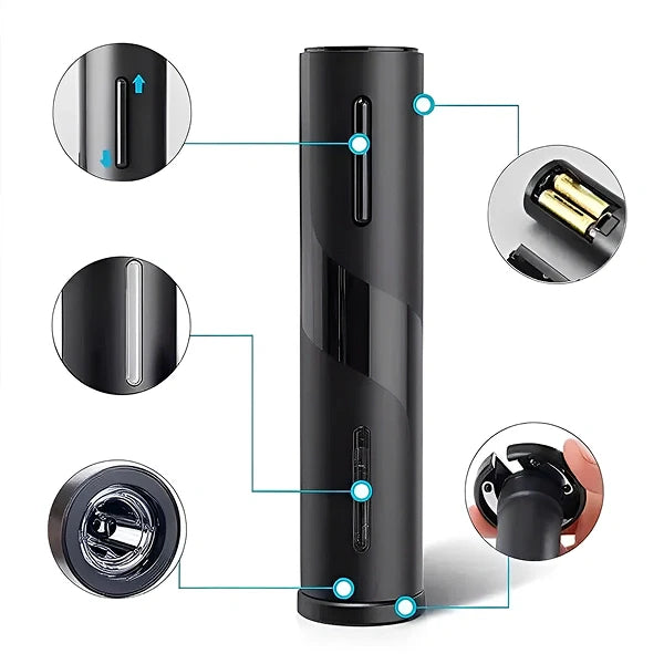 Kit Abridor Saca Rolhas de Vinhos Elétrico