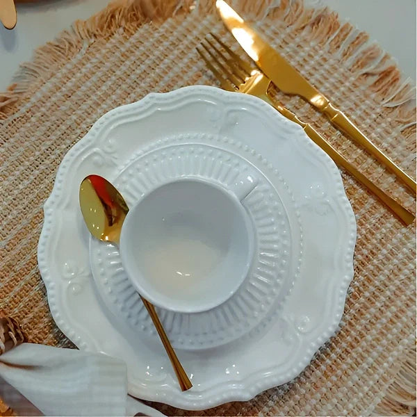 Jogo de Talheres Europeu de 30 Peças Roma