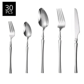 Jogo de Talheres Europeu de 30 Peças Roma