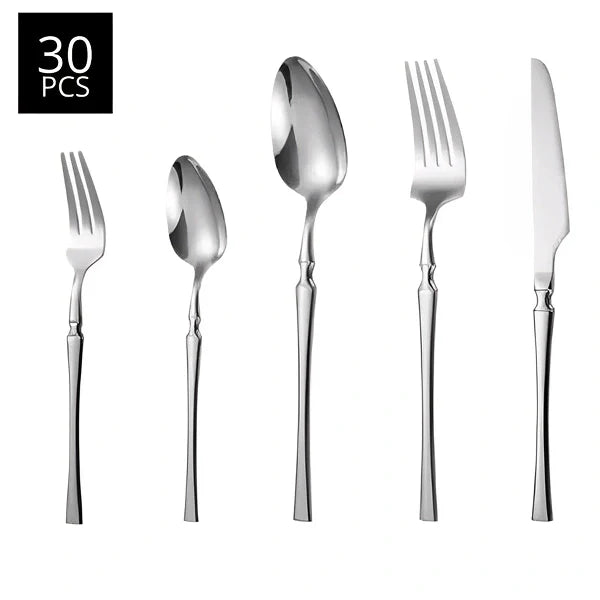 Jogo de Talheres Europeu de 30 Peças Roma