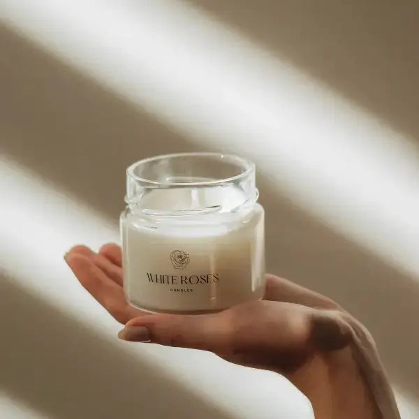 Vela Aromática Alecrim e Limão Siciliano White Roses Candles - 140g