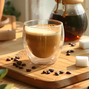 Jogo Xícara  De Café Duplo Isolamento Térmico 6 peças